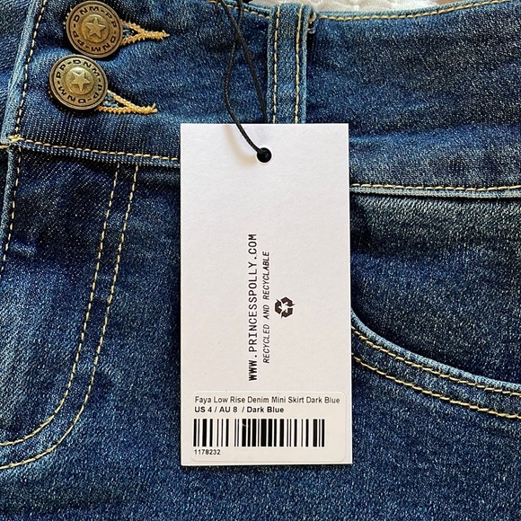 NWT Princess Polly Faya Lowrise Mini Skirt - Picture 3 of 6